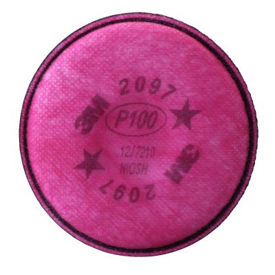 MMM7184 image(0) - P100 FILTER FOR HALF FACEPIECE RESPIRATOR 2/PK