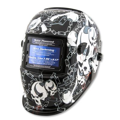 TIT41285 image(0) - AUTO DARKENING WELDING HELMET - SKULLS