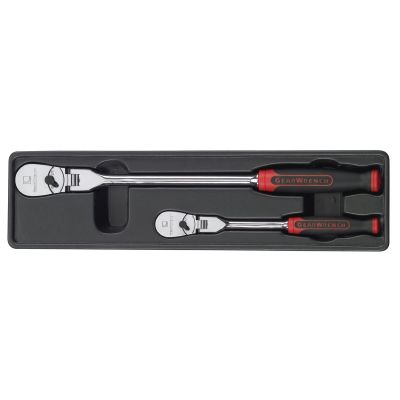 KDT81204F image(0) - 2 Pc. Flex Ratchet Set w/Cushion Grip (1/4", 3/8")
