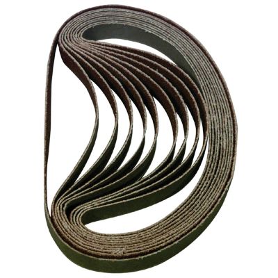 ASTBSP80 image(0) - 10PK SANDING BELT 80 GRIT 3/8X13IN. 10/PACK