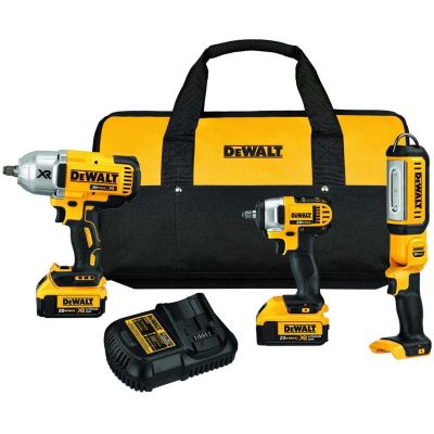 DWTDCK398HM2 image(0) - 20V Li-Ion Impact Wrench 3-pc Combo