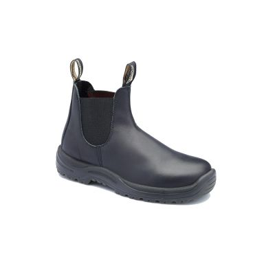BLU179-090 image(0) - Steel Toe Slip-On Elastic Side Boots w/ Kick Guard, Black
