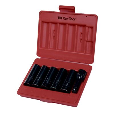 KEN30113 image(0) - 6PC DEEP THINWALL INPACT SOCKET SET