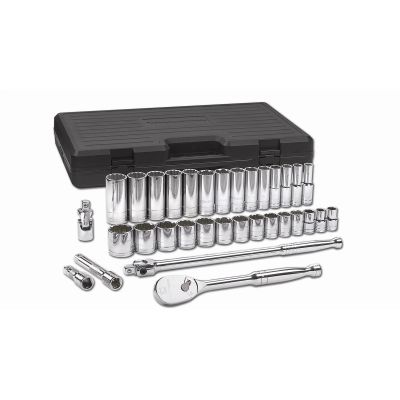 KDT80714 image(0) - 33 PC 1/2" DR 12 PT SAE STD & DEEP SOCKET SET