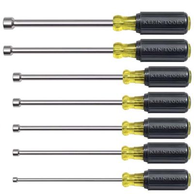 KLE647M image(0) - 7PC MAGNETIC NUT DRIVER SET 6" SHAFTS