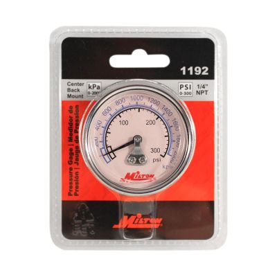 MIL1192 image(0) - Gage 1/4" NPT, 0-300 PSI - Center Mount