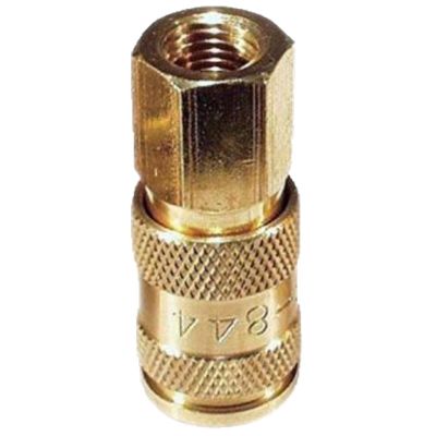 VIMBUC-5 image(0) - HIGH FLOW BRASS UNIVERSAL COUPLER - 1/4'' NPT FEMALE - 5 PACK