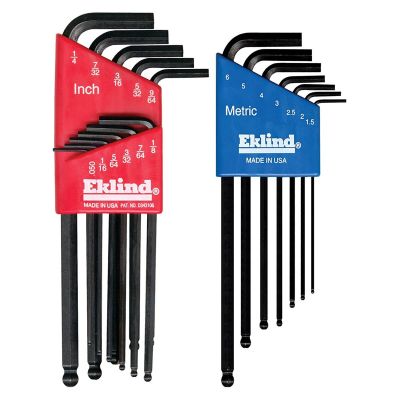 EKL13218 image(0) - HEX KEY SET 18 PC BALL END 13211/13607 COMBO
