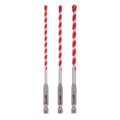 MLW48-20-9050 image(0) - 3pc. SHOCKWAVE™ Carbide Hammer Drill Bit Kit