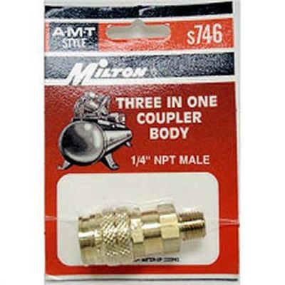 MILS746 image(0) - 3-Way 1/4" Male Body "A, M & T"