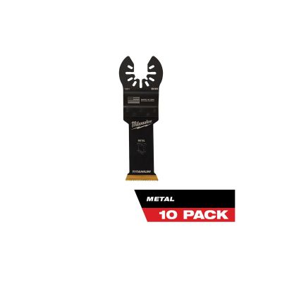 MLW49-25-1259 image(0) - Milwaukee OPEN-LOK 1-1/8" TITANIUM ENHANCED BI-METAL METAL BLADES 10PK