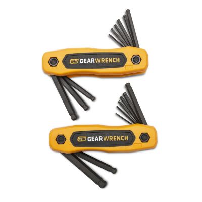 KDT83511 image(0) - 17PC SAE/MET BALL END FOLDIN HEX KEY SET
