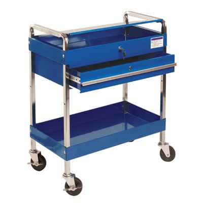 SUN8013ABL image(0) - SERVICE CART W/LOCKING TOP & DRAWER BLUE