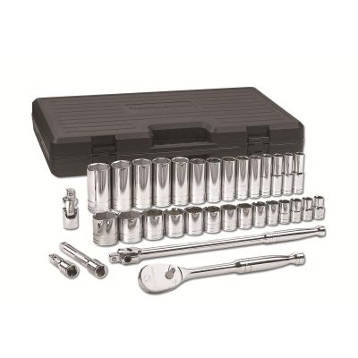 KDT80715 image(0) - 33 PC 1/2" DR 6 PT SAE STD & DEEP SOCKET SET