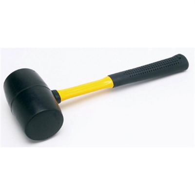 WLMM7132 image(0) - 32OZ RUBBER HAMMER W/ FIBREGLASS HANDLE