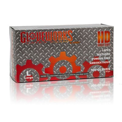 AMXILHD44100-CS image(0) - M Gloveworks HD P/F Textured Latex Gloves - Case