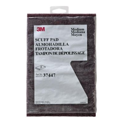 MMM37447 image(0) - PAD-GENERAL PURPOSE SCOTCH-BRITE MAROON 3/BX 10/CS