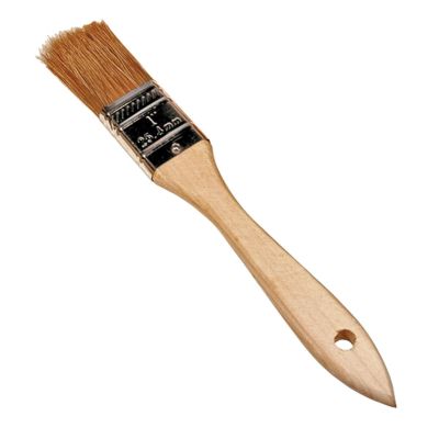 KTI74010 image(0) - BRUSH UTILITY 1" NATURAL BRISTLES WOOD HANDLE