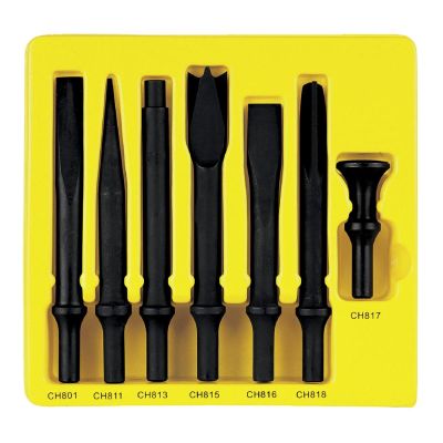 GRECS807 image(0) - 7-Piece Heavy-Duty Chisel Set with .498 Shank