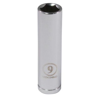 MTN1049MD image(0) - 1/4" DRIVE 9MM 6 POINT DEEP SOCKET