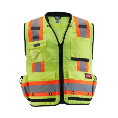 MLW48-73-5161 image(0) - Class 2 Surveyor's High Visibility Yellow Safety Vest - S/M