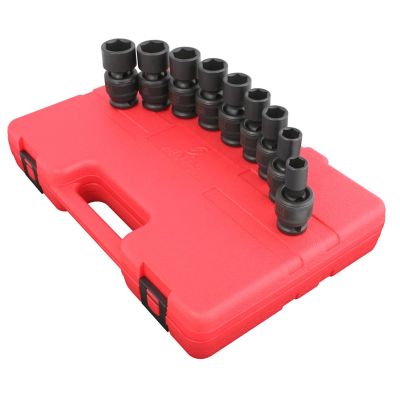 SUN2657 image(0) - SOCKET SET IMPACT 1/2IN. DRIVE 9 PC UNIV STD SAE