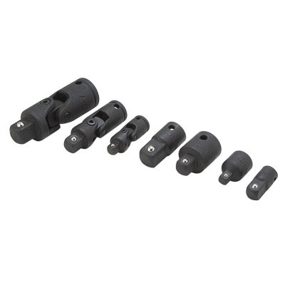 TIT17408 image(0) - 7-PC CHROME ADAPTOR AND U-JOINT SET
