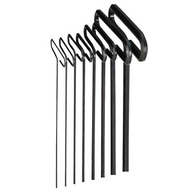 EKL33198 image(0) - HEX KEY SET 8 PC T-HANDLE 9IN SAE 3/32-1/4IN.