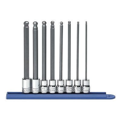 KDT80573 image(0) - 8PC 3/8" DRIVE METRIC BALL HEX BIT SOCKET SET